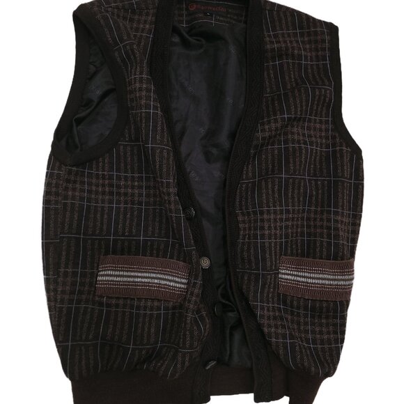 Oversized Plaid Harajuku Vintage Vest - Picture 6 of 7